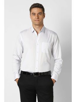 Peter England - Men White Regular Fit Full Sleeves Formal Shirt