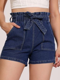 DOLCE CRUDO - Blue Solid Regular Shorts