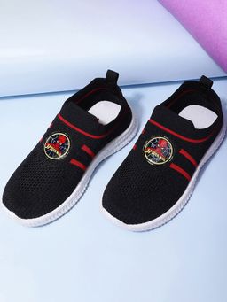 Kidsville - Marvel Kids Boys Spiderman Printed Black Sports Shoes