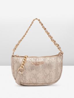Carlton London - Raffaella Gold Textured Sling Bag (M)