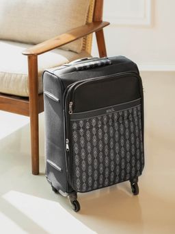 Zouk - Hyderabad Ikat Avasa Trolley Bag - Black
