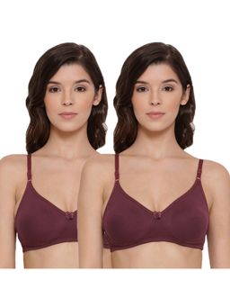 Lyra - Women's Non-padded T-shirt Bra Pack Of 2 - Purple