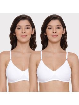 Lyra - Women's Non-padded T-shirt Bra Pack Of 2 - White