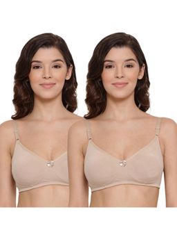 Lyra - Women's Non-padded T-shirt Bra 513 Pack Of 2 - Nude