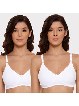 Lyra - Women's Non-padded T-shirt Bra 513 Pack Of 2 - White