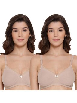 Lyra - Women's Padded Support Bra 514 Pack Of 2 - Nude