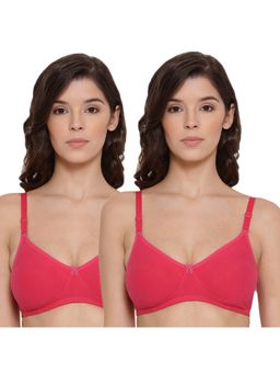 Lyra - Women's Padded Support Bra 514 - Fuchsia Pack Of 2 - Pink