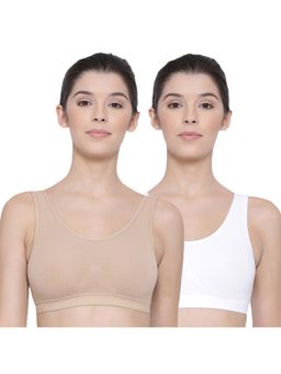 Lyra - Women's Non-padded Sports Bra Pack Of 2 - Multi-Color