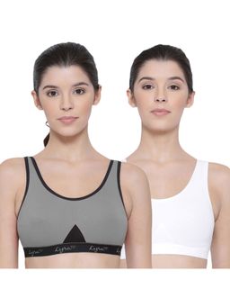 Lyra - Women's Non-padded Sports Bra Pack Of 2 - Multi-Color
