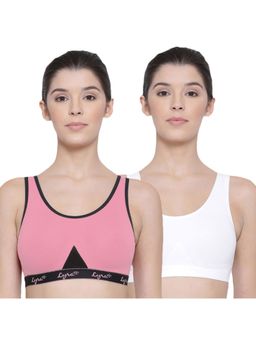 Lyra - Women's Non-padded Sports Bra Pack Of 2 - Multi-Color