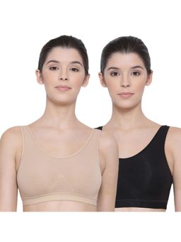 Lyra - Women's Non-padded Sports Bra Pack Of 2 - Multi-Color