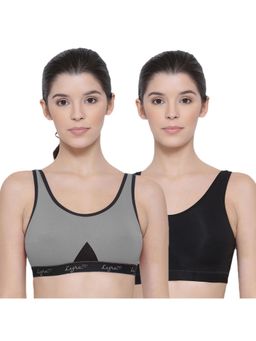 Lyra - Women's Non-padded Sports Bra Pack Of 2 - Multi-Color
