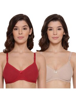 Lyra - Women's Padded Support Bra 514 - Pack Of 2 - Multi-Color