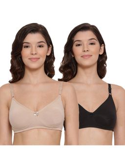Lyra - Women's Non-padded T-shirt Bra 513 Pack Of 2 - Multi-Color