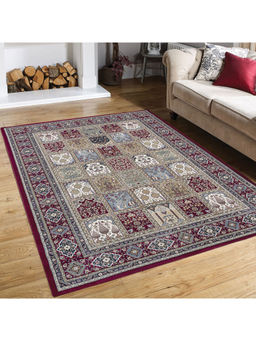 OBSESSIONS - Anti-Static Polypropylene Ethnic Carpet Red