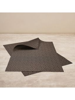 Pure Home + Living - Grey Geometric Design PVC Placemats