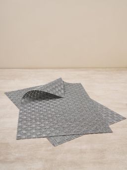Pure Home + Living - Silver Woven PVS Placemats