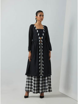 The Indian Cause - Black Chanderi Overlay