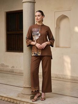 ZUMMER - Women Hand Painted Co-Ord Set