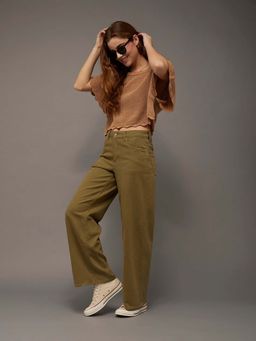 American Eagle - Stretch Super High-Waisted Wide-Leg Jeans