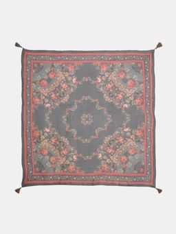 Ritu Kumar - Grey Flemish Printed Scarf