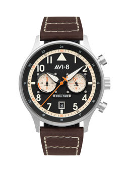 AVI-8 - Hawker Hurricane Date Dual Time Quartz Dial Color Black Men Wtach - AV-4088-01