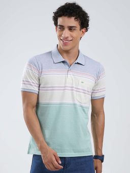 Monte Carlo - Men Multi-Color Collar Neck Polo T-Shirt