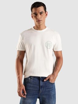 Tommy Hilfiger - Solid Regular Fit Cotton T-Shirt - White