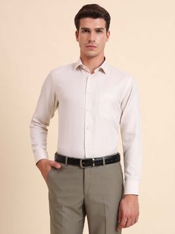 Greenfibre - Cream Cotton Blend Formal Shirt
