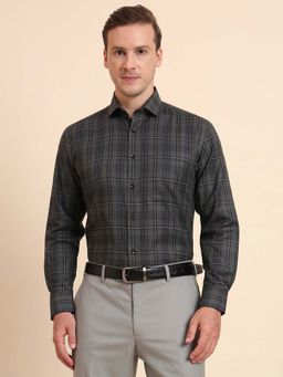 Greenfibre - Mens Black Checked Formal Shirt