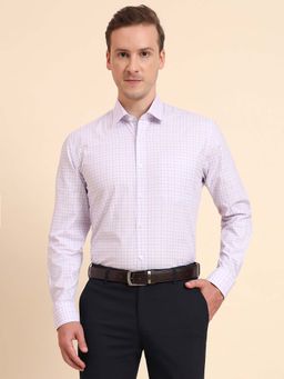 JadeBlue - Purple Checked Formal Shirt