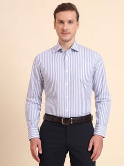 JadeBlue - KZ0V Blue Printed Formal Shirt