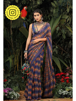 Baise Gaba - Jhilmil Saree with Unstitched Blouse