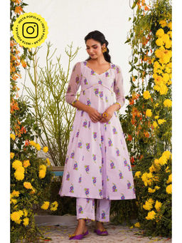 Baise Gaba - Sukoon Kurta Floral Lavender
