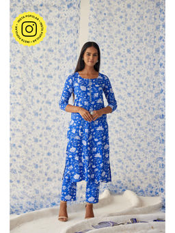 Baise Gaba - Blue Sindhu Straight Kurta