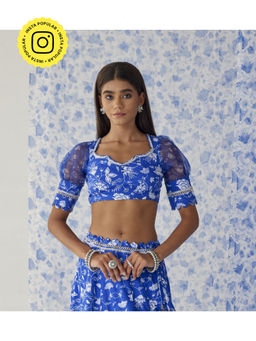 Baise Gaba - Blue Chaak Stitched Blouse