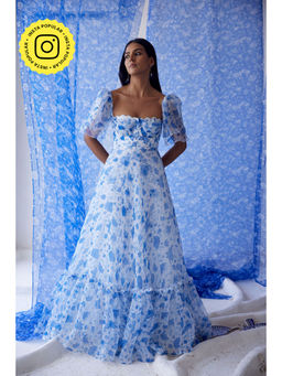 Baise Gaba - White Heer Organza Dress