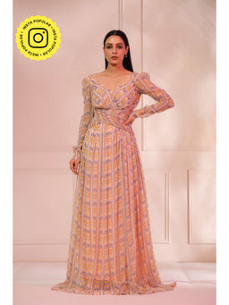 Baise Gaba - Peach & Multi-color Nazm Dress