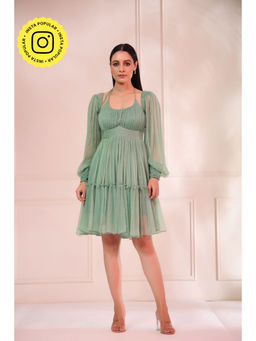 Baise Gaba - Aria Pine Green Mini Dress