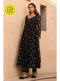 Baise Gaba - Stardust Anarkali Kurta - Black