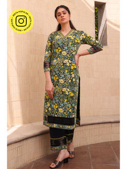 Baise Gaba - Mia Straight Kurta - Black