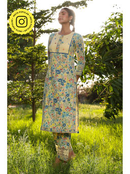 Baise Gaba - Olivia Straight Kurta - Yellow