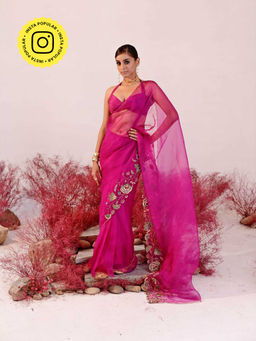 Baise Gaba - Dastaan Saree with Unstitched Blouse