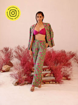 Baise Gaba - Sajida Coat Pants (Set of 2)