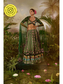 Baise Gaba - Padma Lehenga with Blouse & Dupatta (Set of 3)