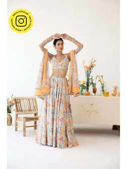 Baise Gaba - Sunlit Lehenga Choli and Dupatta (Set of 3)