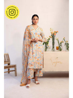 Baise Gaba - Freesia Kurta Pant and Dupatta (Set of 3)