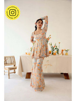 Baise Gaba - Pansy Top and Sharara (Set of 2)