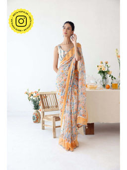 Baise Gaba - Reveree Saree with Stitched Blouse