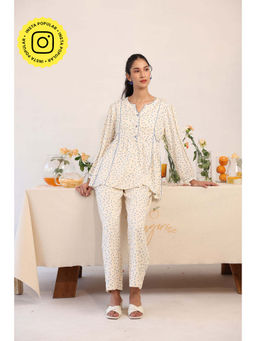 Baise Gaba - Polka Dots Top and Pant (Set of 2)
